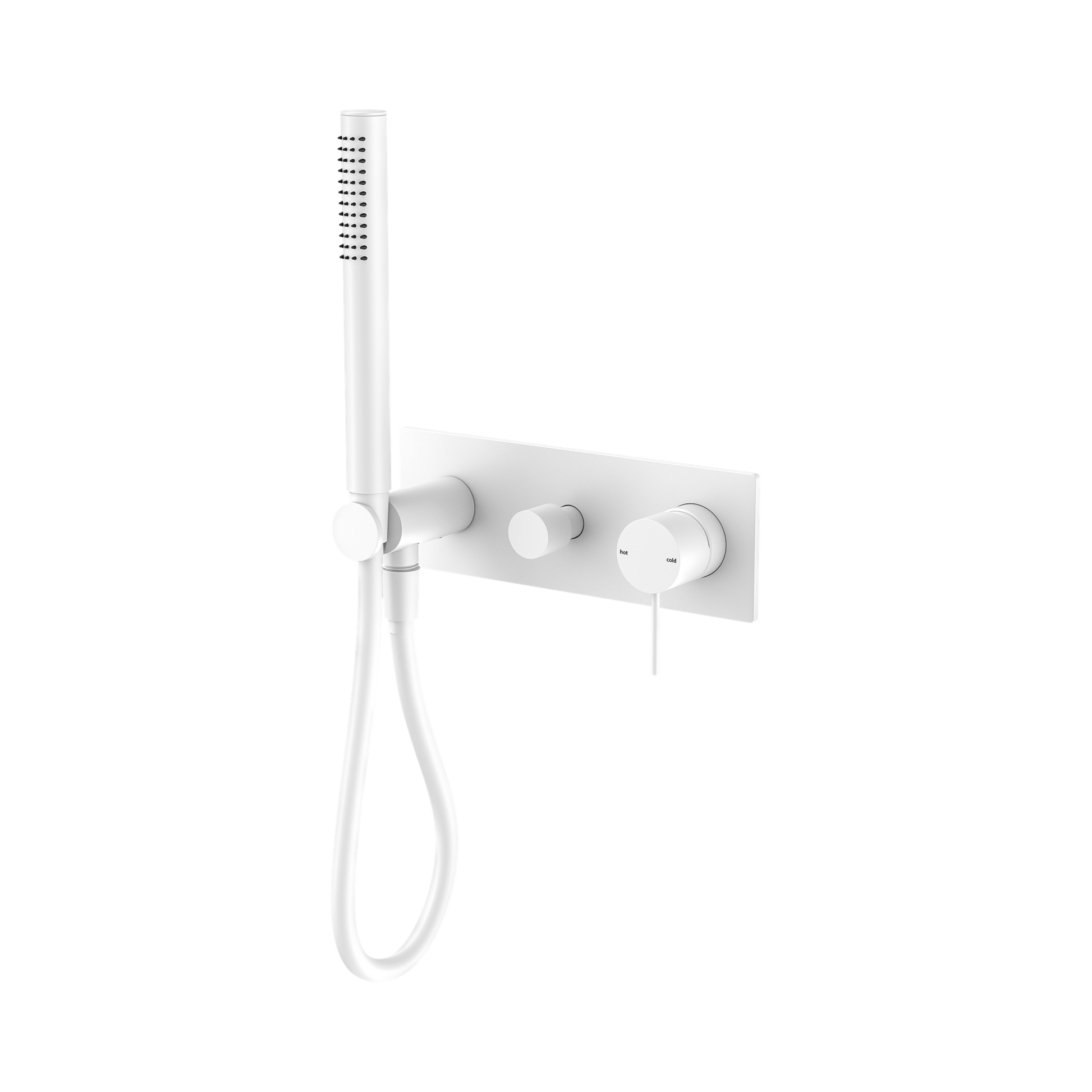 Nero Mecca Wall/Shower Mixer Diverter System, Matte White