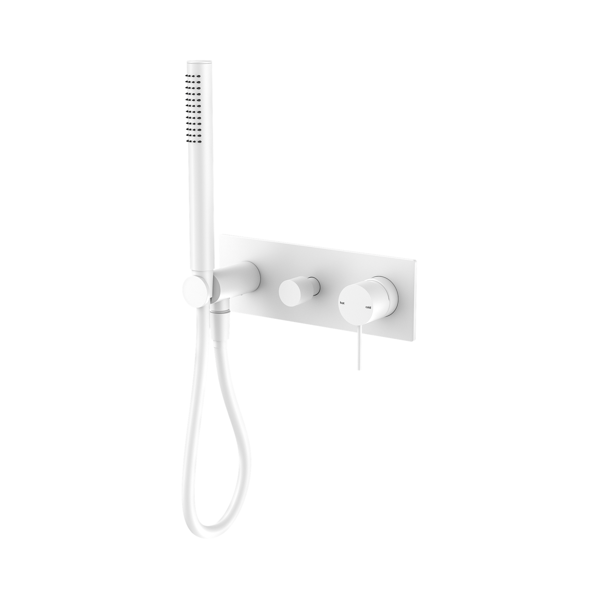 Nero Mecca Wall/Shower Mixer Diverter System, Matte White