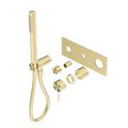 Nero Mecca Wall/Shower Mixer Diverter System Trim Kits Only, Brushed Gold