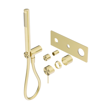 Nero Mecca Shower Mixer Diverter System Trim Kits Only, Brushed Gold
