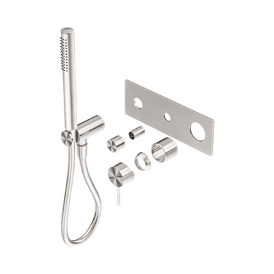 Nero Mecca Shower Mixer Diverter System Trim Kits Only, Brushed Nickel