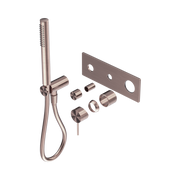 Nero Mecca Wall/Shower Mixer Diverter System Trim Kits Only, Brushed Bronze