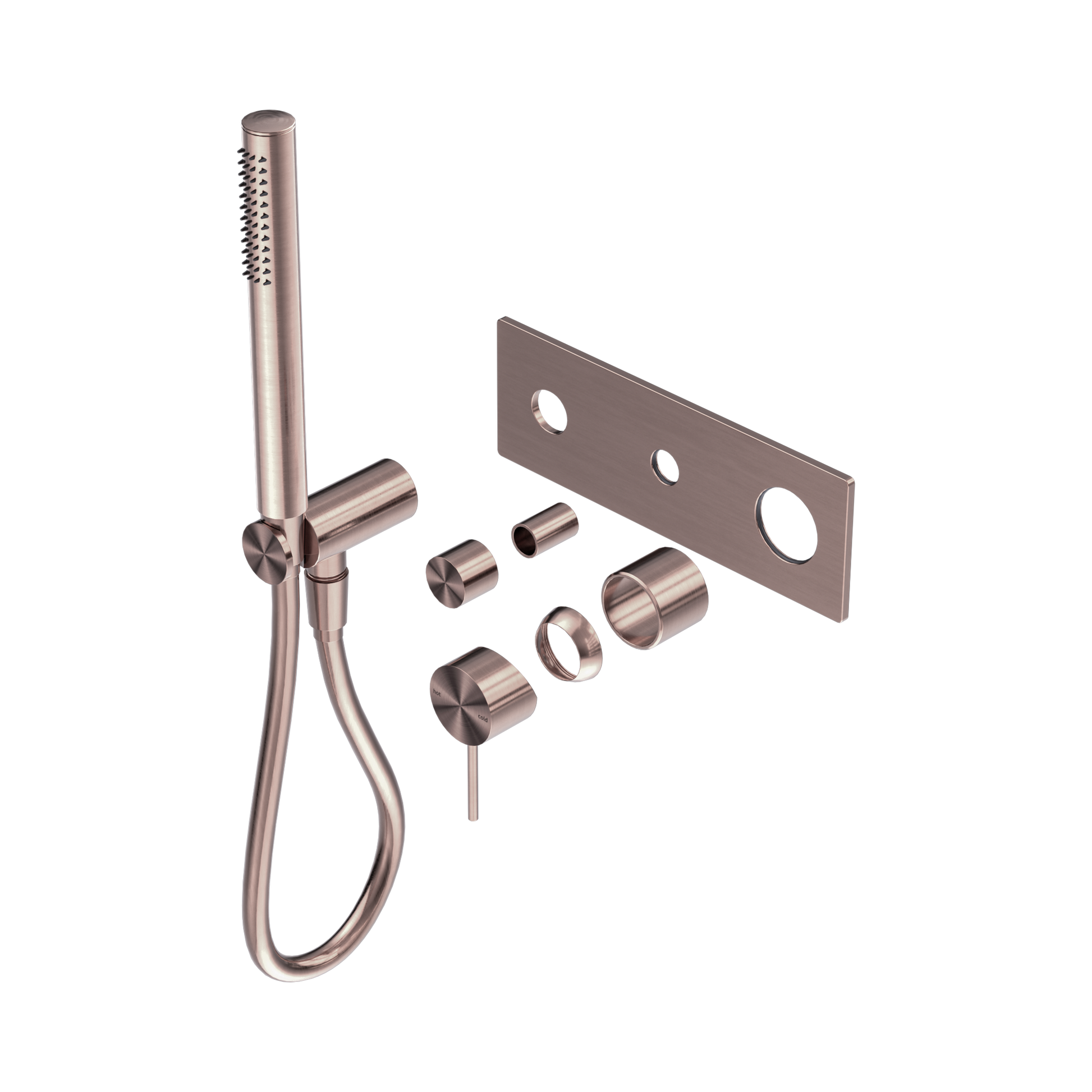 Nero Mecca Wall/Shower Mixer Diverter System Trim Kits Only, Brushed Bronze