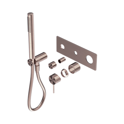 Nero Mecca Shower Mixer Diverter System Trim Kits Only, Brushed Bronze