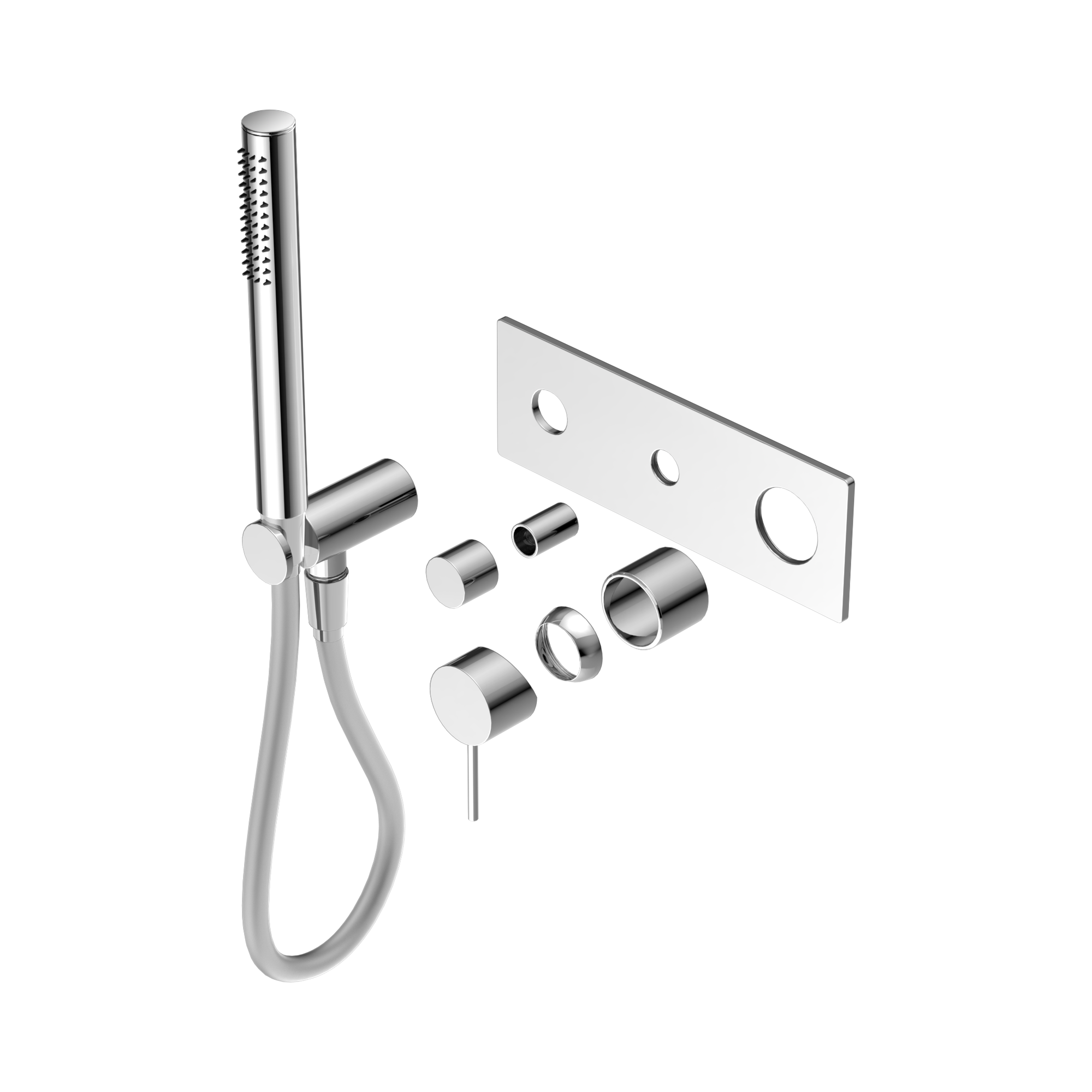 Nero Mecca Wall/Shower Mixer Diverter System Trim Kits Only, Chrome