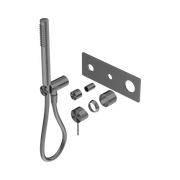 Nero Mecca Wall/Shower Mixer Diverter System Trim Kits Only, Gun Metal