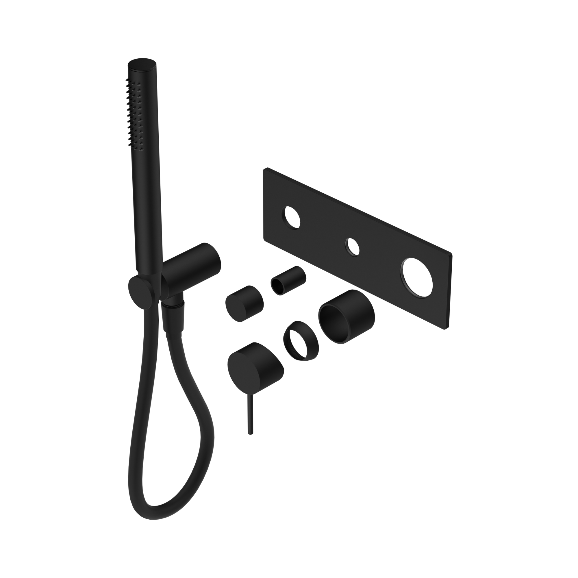 Nero Mecca Wall/Shower Mixer Diverter System Trim Kits Only, Matte Black