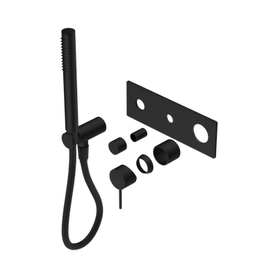 Nero Mecca Shower Mixer Diverter System Trim Kits Only, Matte Black