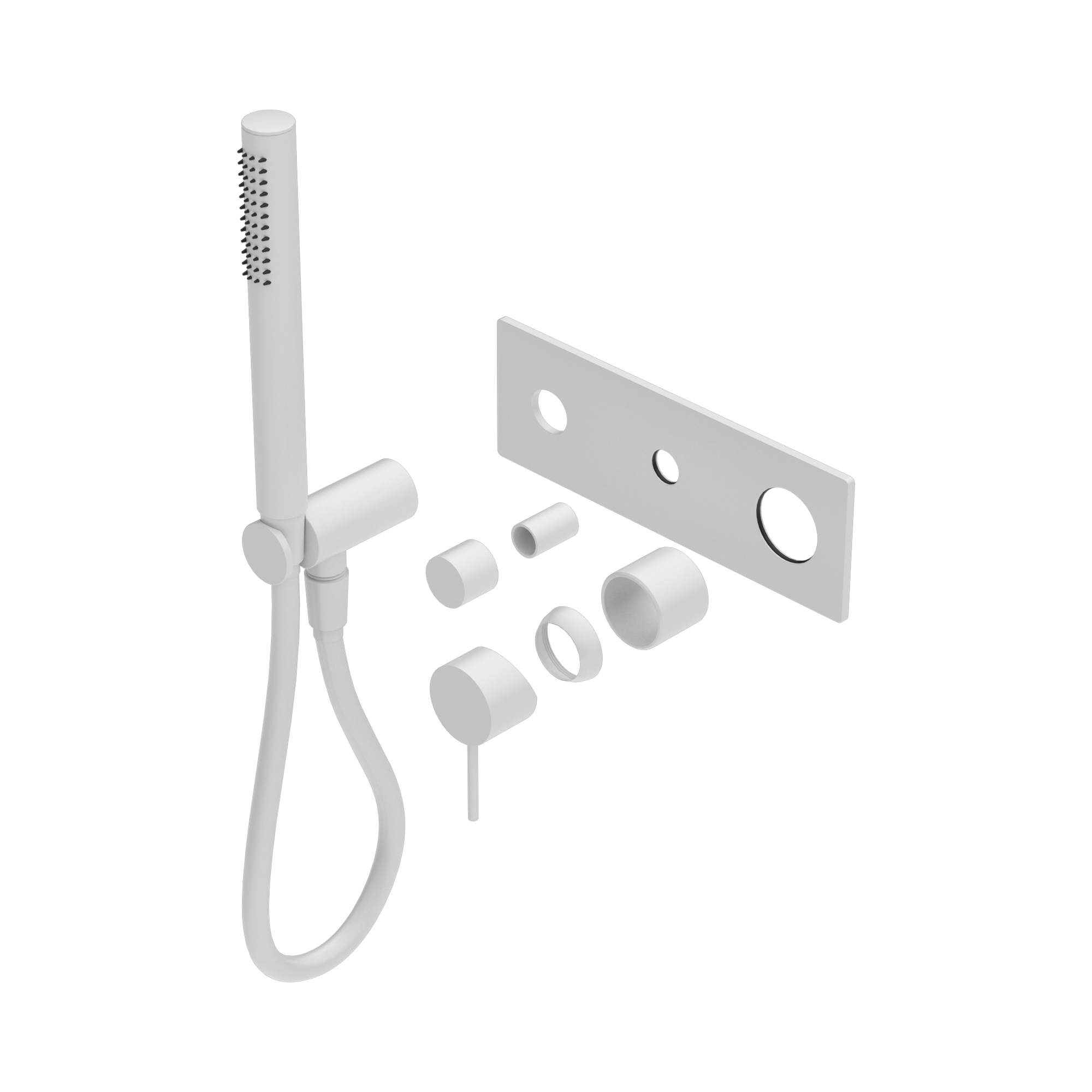 Nero Mecca Wall/Shower Mixer Diverter System Trim Kits Only, Matte White