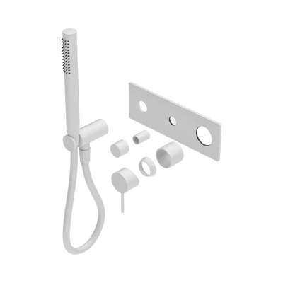 Nero Mecca Shower Mixer Diverter System Trim Kits Only, Matte White