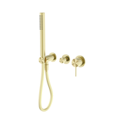 Nero Mecca Wall/Shower Mixer Diverter System Separate Back Plate, Brushed Gold