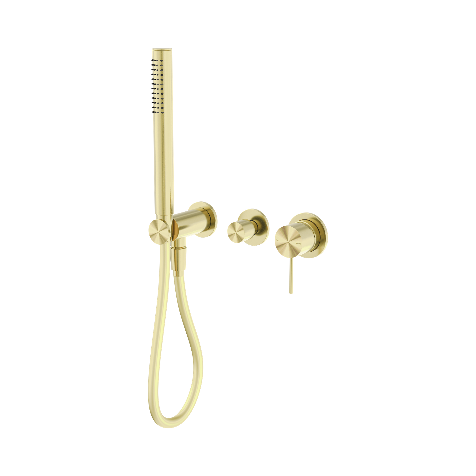 Nero Mecca Wall/Shower Mixer Diverter System Separate Back Plate, Brushed Gold