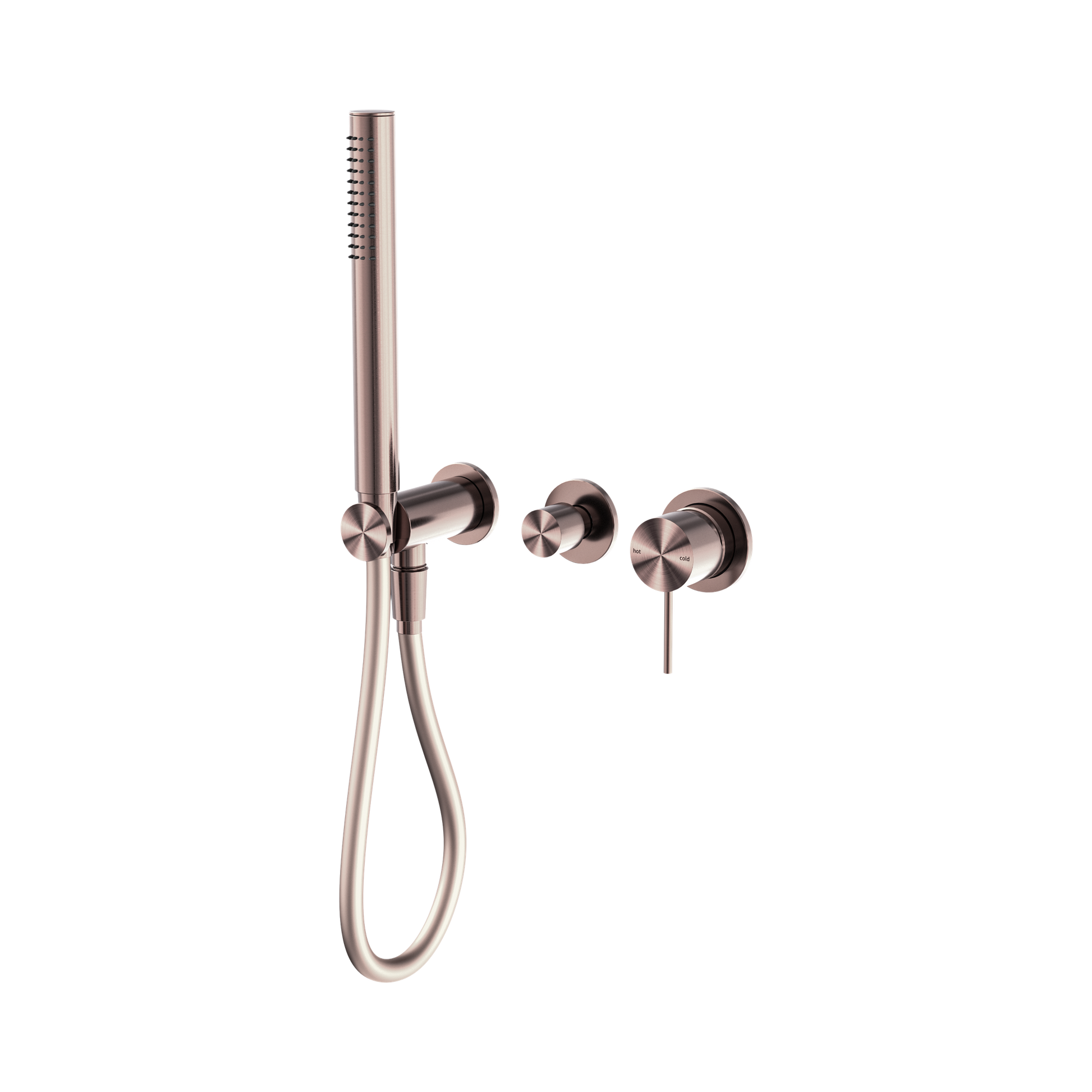 Nero Mecca Wall/Shower Mixer Diverter System Separate Back Plate, Brushed Bronze