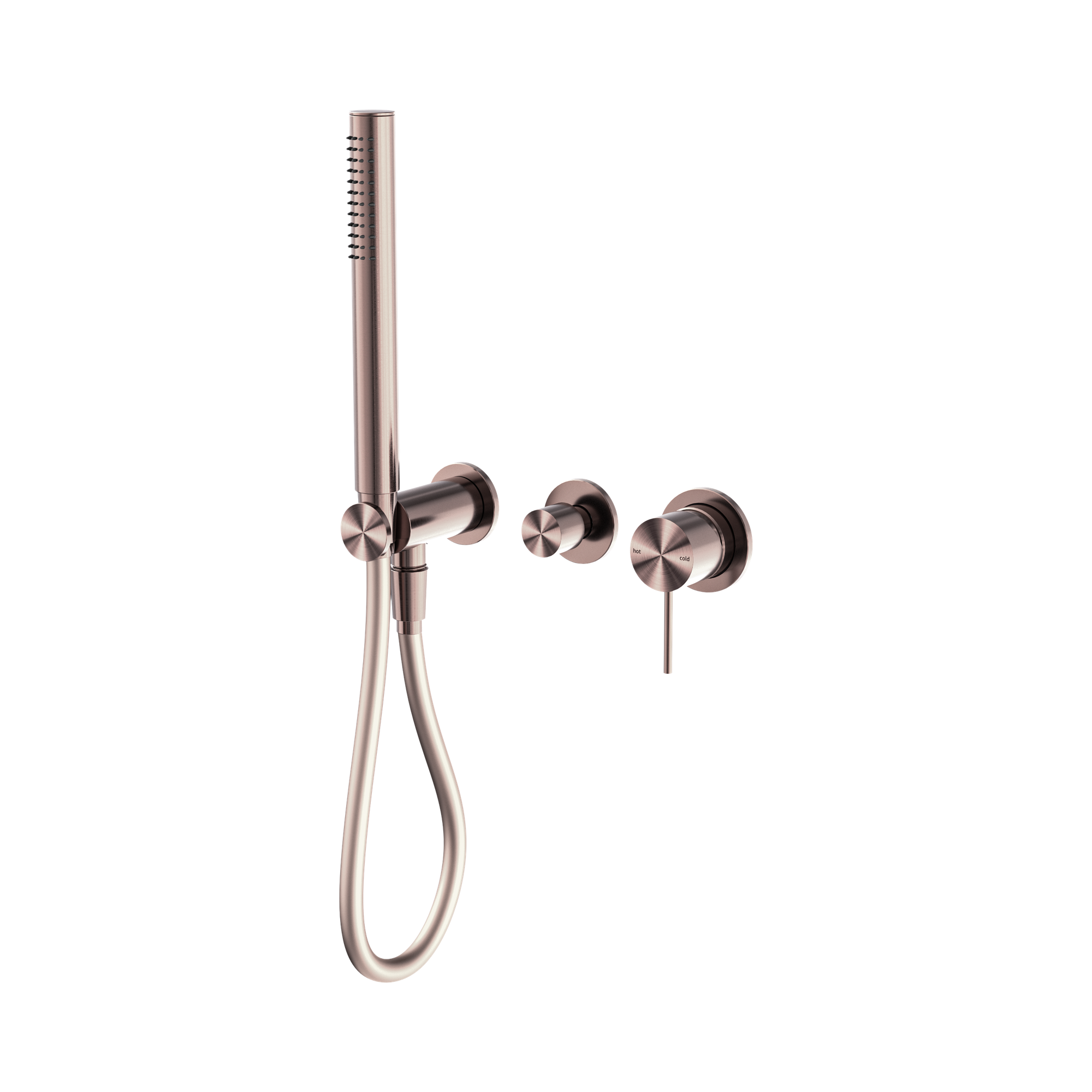Nero Mecca Wall/Shower Mixer Diverter System Separate Back Plate, Brushed Bronze