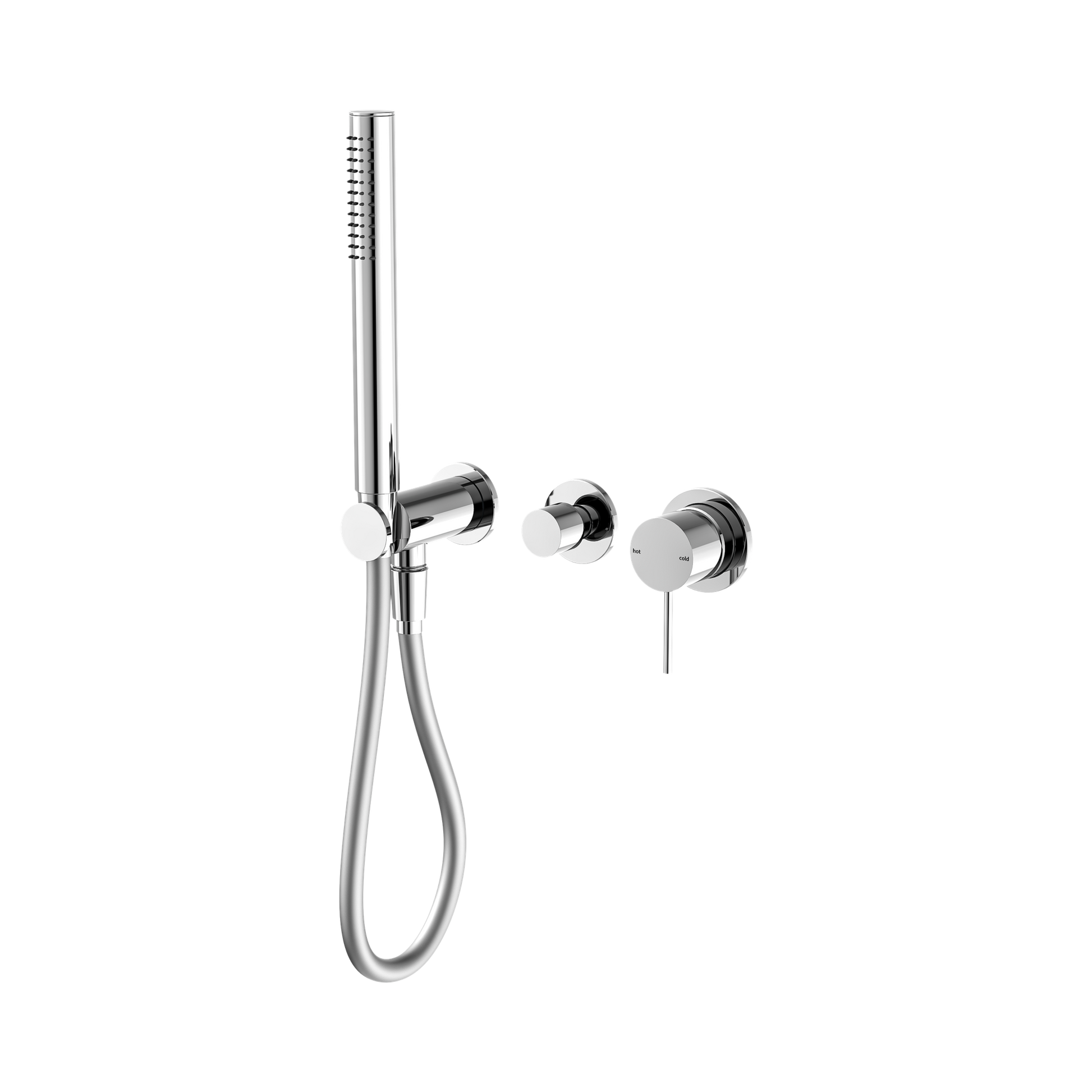 Nero Mecca Wall/Shower Mixer Diverter System Separate Back Plate, Chrome