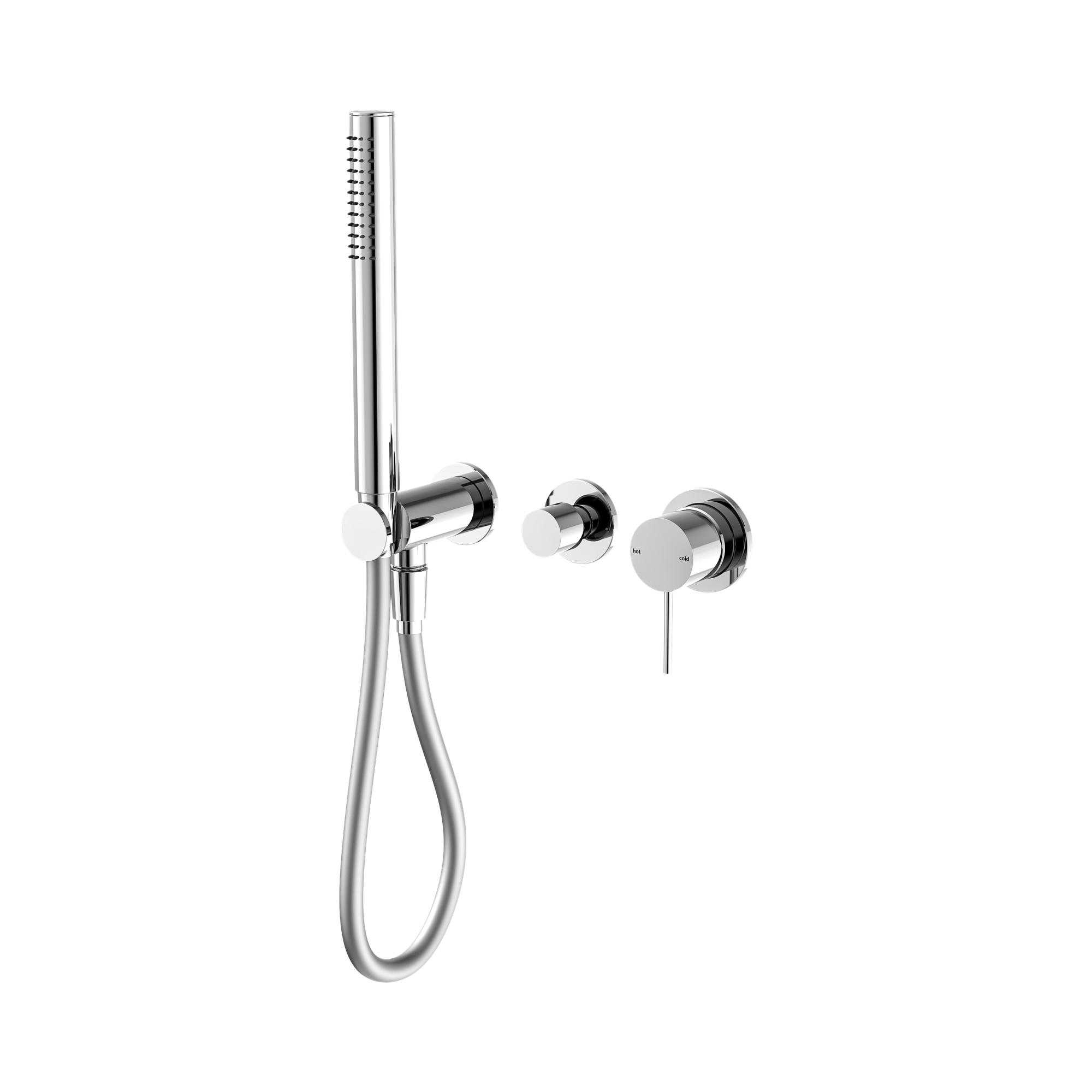 Nero Mecca Wall/Shower Mixer Diverter System Separate Back Plate, Chrome