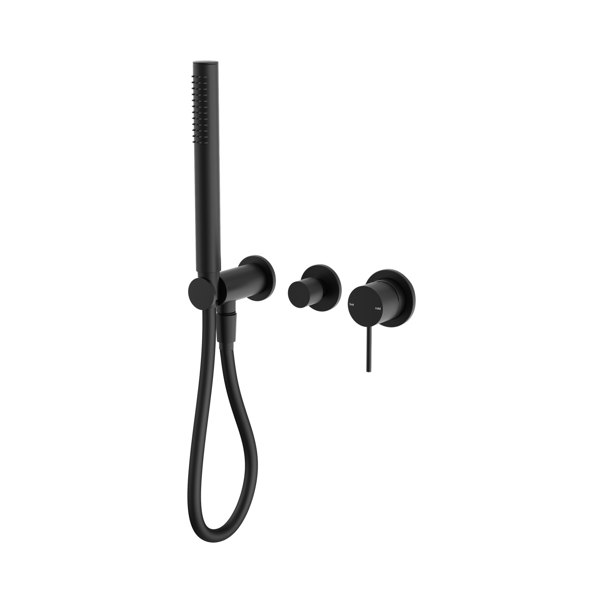 Nero Mecca Wall/Shower Mixer Diverter System Separate Back Plate, Matte Black