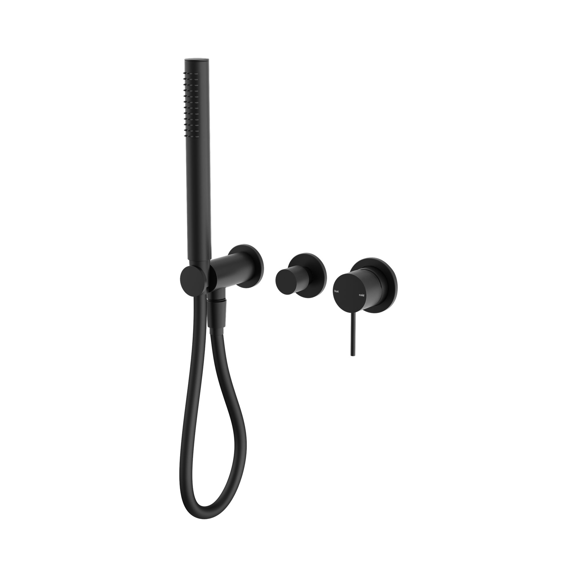 Nero Mecca Wall/Shower Mixer Diverter System Separate Back Plate, Matte Black