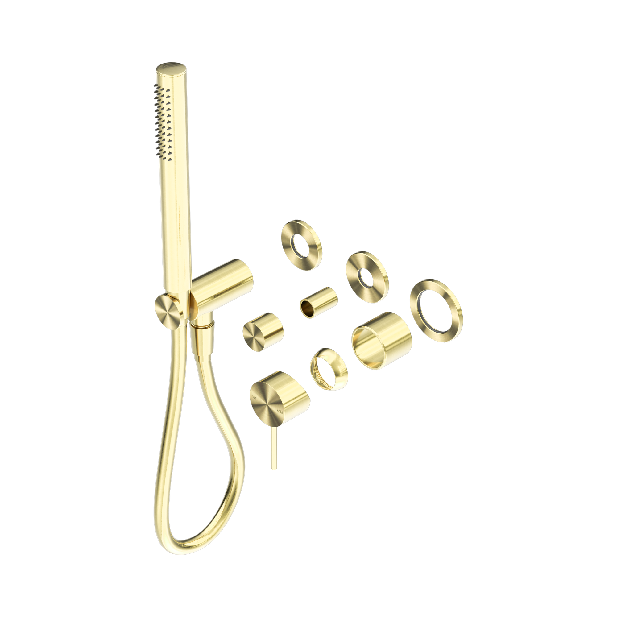 Nero Mecca Wall/Shower Mixer Diverter System Separate Back Plate Trim Kits Only, Brushed Gold