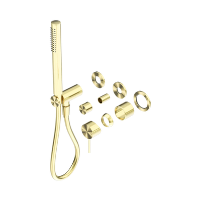 Nero Mecca Shower Mixer Diverter System Separate Back Plate Trim Kits Only, Brushed Gold