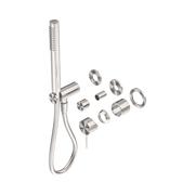 Nero Mecca Wall/Shower Mixer Diverter System Separate Back Plate Trim Kits Only, Brushed Nickel