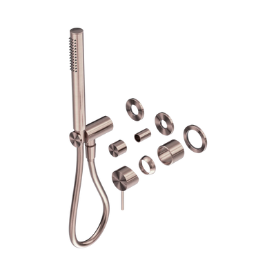 Nero Mecca Shower Mixer Diverter System Separate Back Plate Trim Kits Only, Brushed Bronze