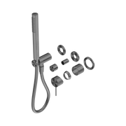 Nero Mecca Wall/Shower Mixer Diverter System Separate Back Plate Trim Kits Only, Gun Metal