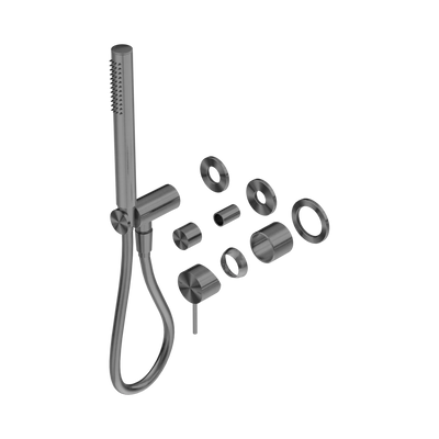 Nero Mecca Shower Mixer Diverter System Separate Back Plate Trim Kits Only, Gun Metal