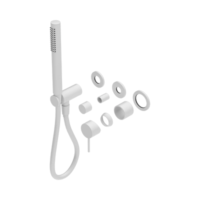 Nero Mecca Shower Mixer Diverter System Separate Back Plate Trim Kits Only, Matte White