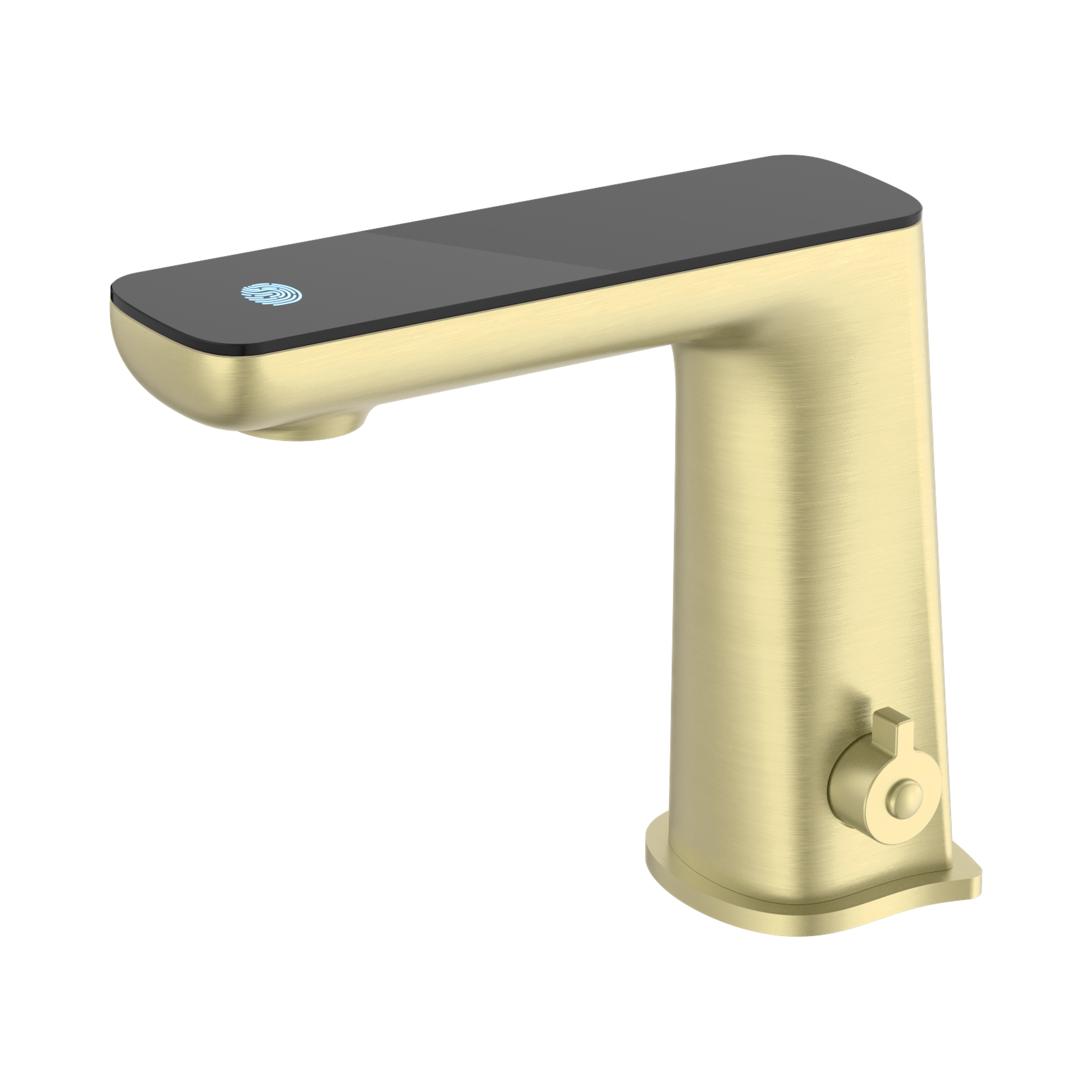 Nero Claudia Sensor Mixer With Black Top Display, Brushed Gold