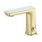 Nero Claudia Sensor Mixer With White Top Display, Brushed Gold