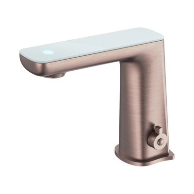 Nero Claudia Sensor Mixer With White Top Display, Brushed Bronze