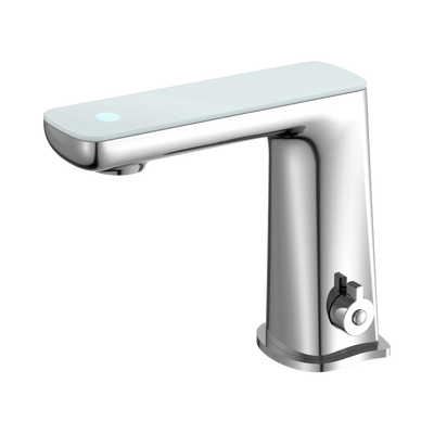 Nero Claudia Sensor Mixer With White Top Display, Chrome