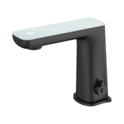 Nero Claudia Sensor Mixer With White Top Display, Matte Black