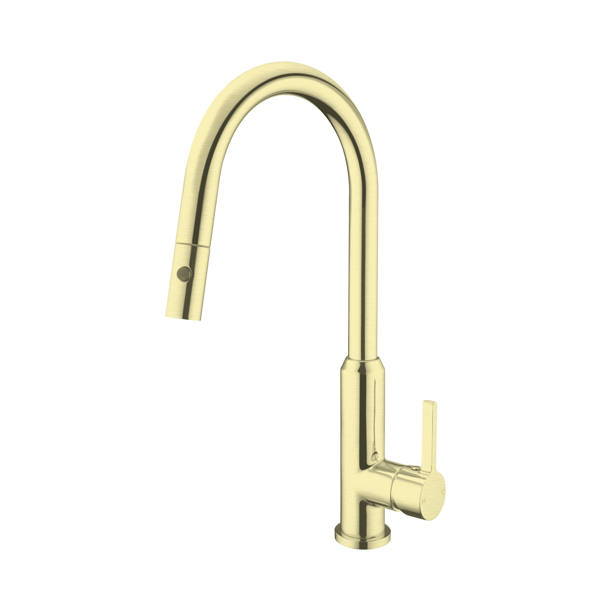 Nero Pearl Pull Out Sink Mixer With Vegie Spray Function, Brushed Gold