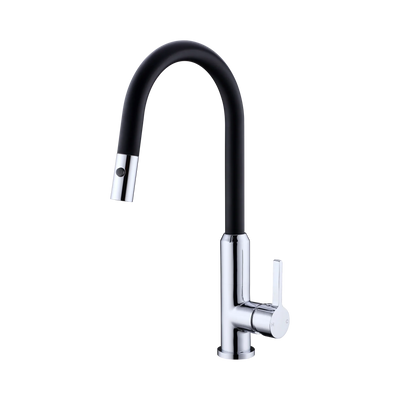 Nero Pearl Pull Out Sink Mixer With Vegie Spray Function, Matte Black