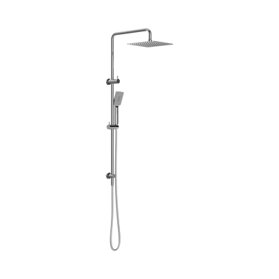 Nero Square Project Twin Shower, Chrome