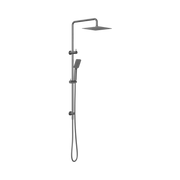 Nero Square Project Twin Shower, Gun Metal