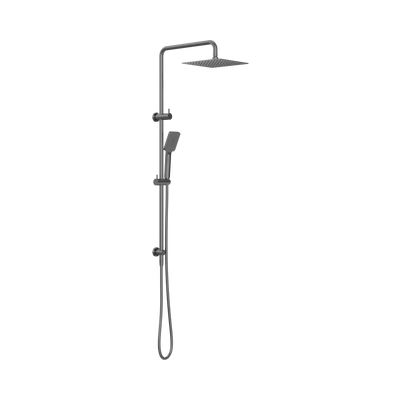 Nero Square Project Twin Shower, Gun Metal