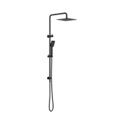 Nero Square Project Twin Shower, Matte Black