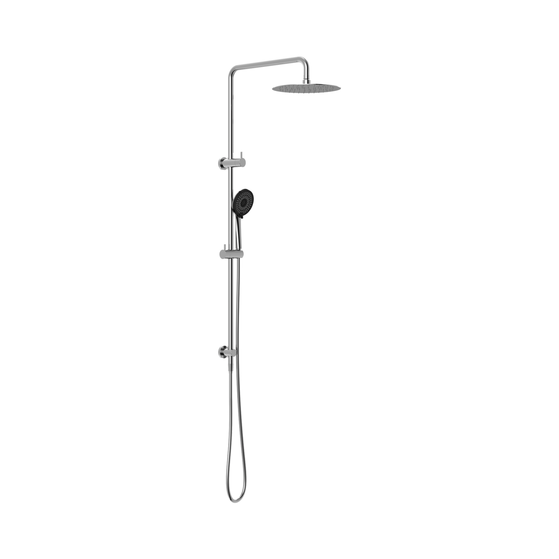 Nero Round Project Twin Shower 4 Star Rating, Chrome