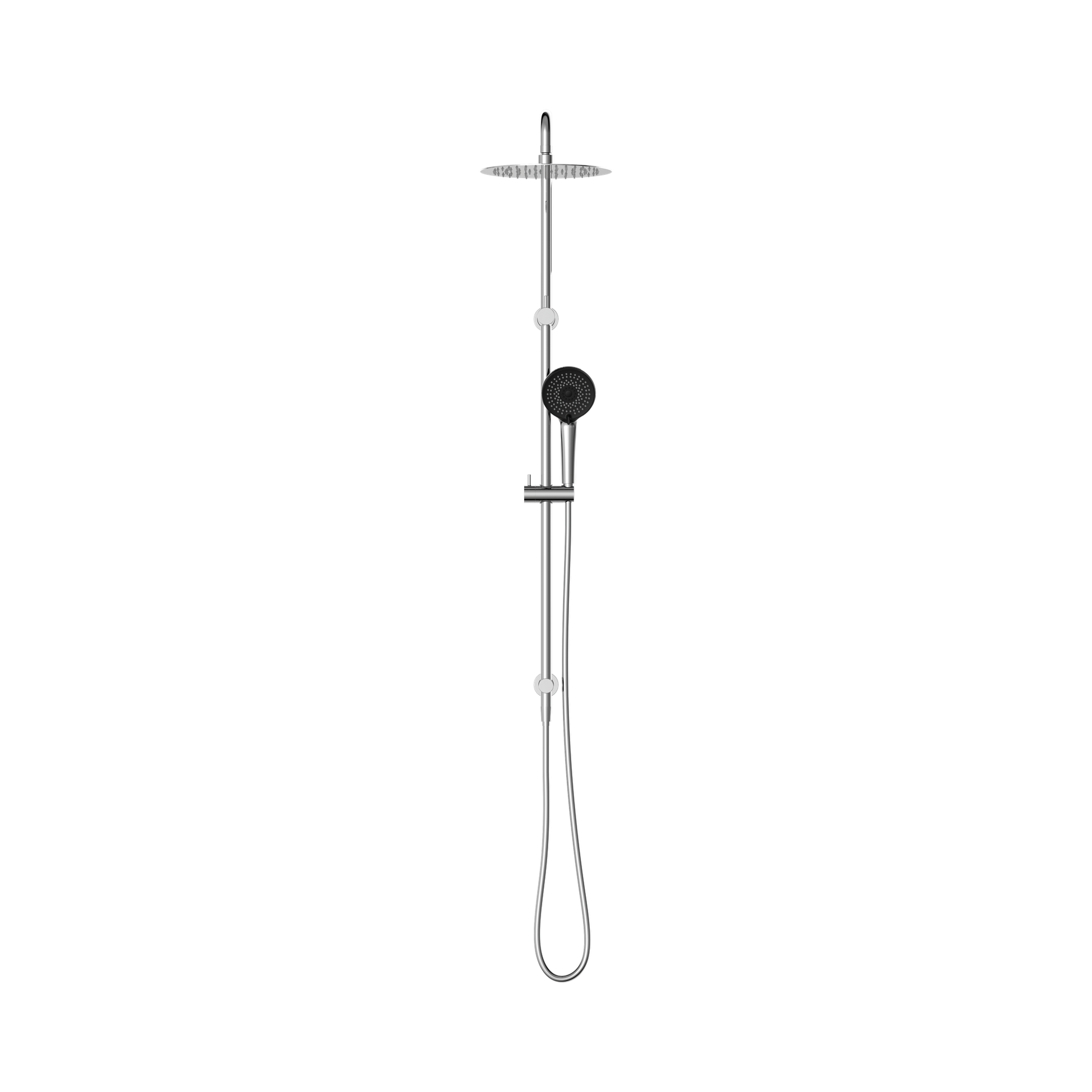 Nero Round Project Twin Shower 4 Star Rating, Chrome