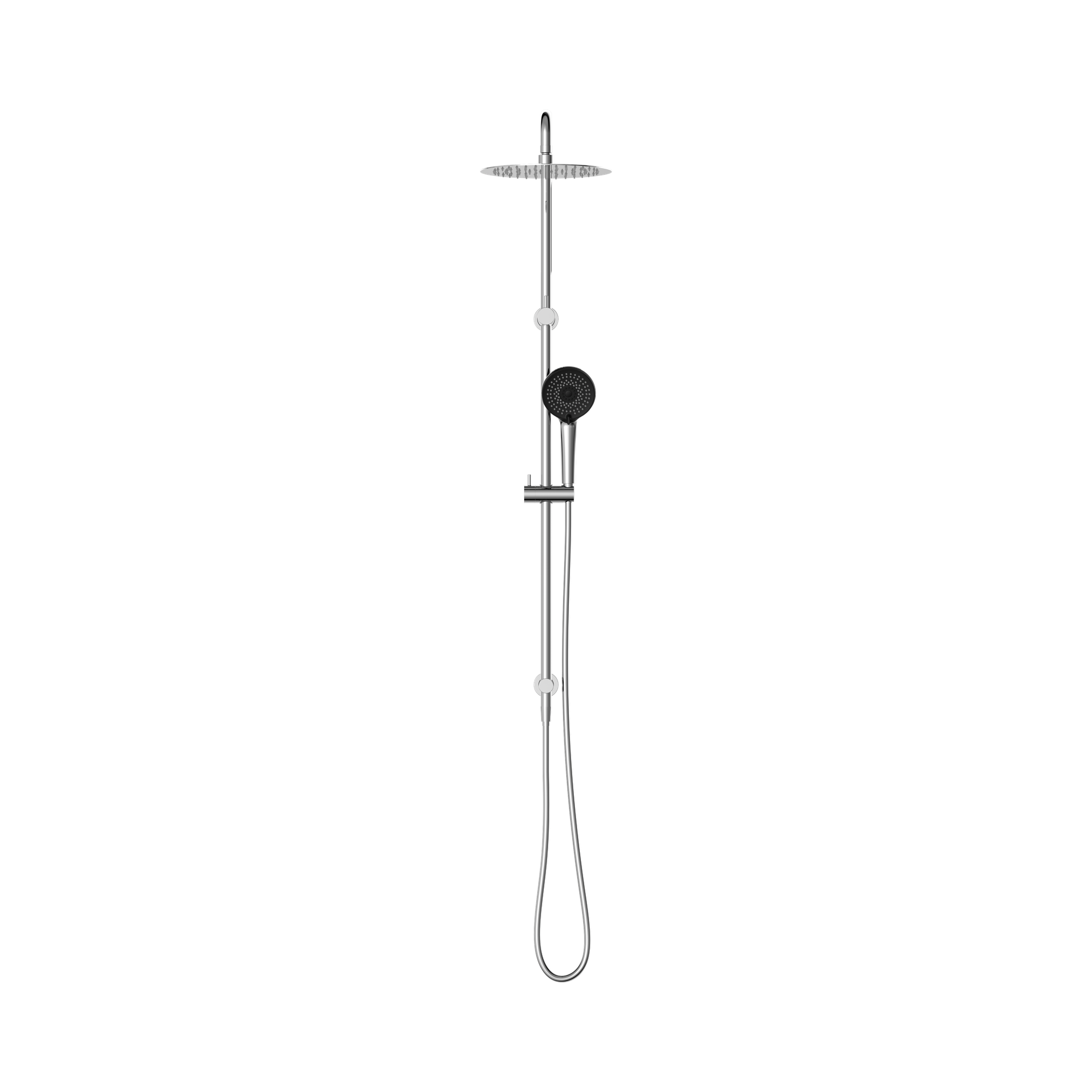 Nero Round Project Twin Shower 4 Star Rating, Chrome