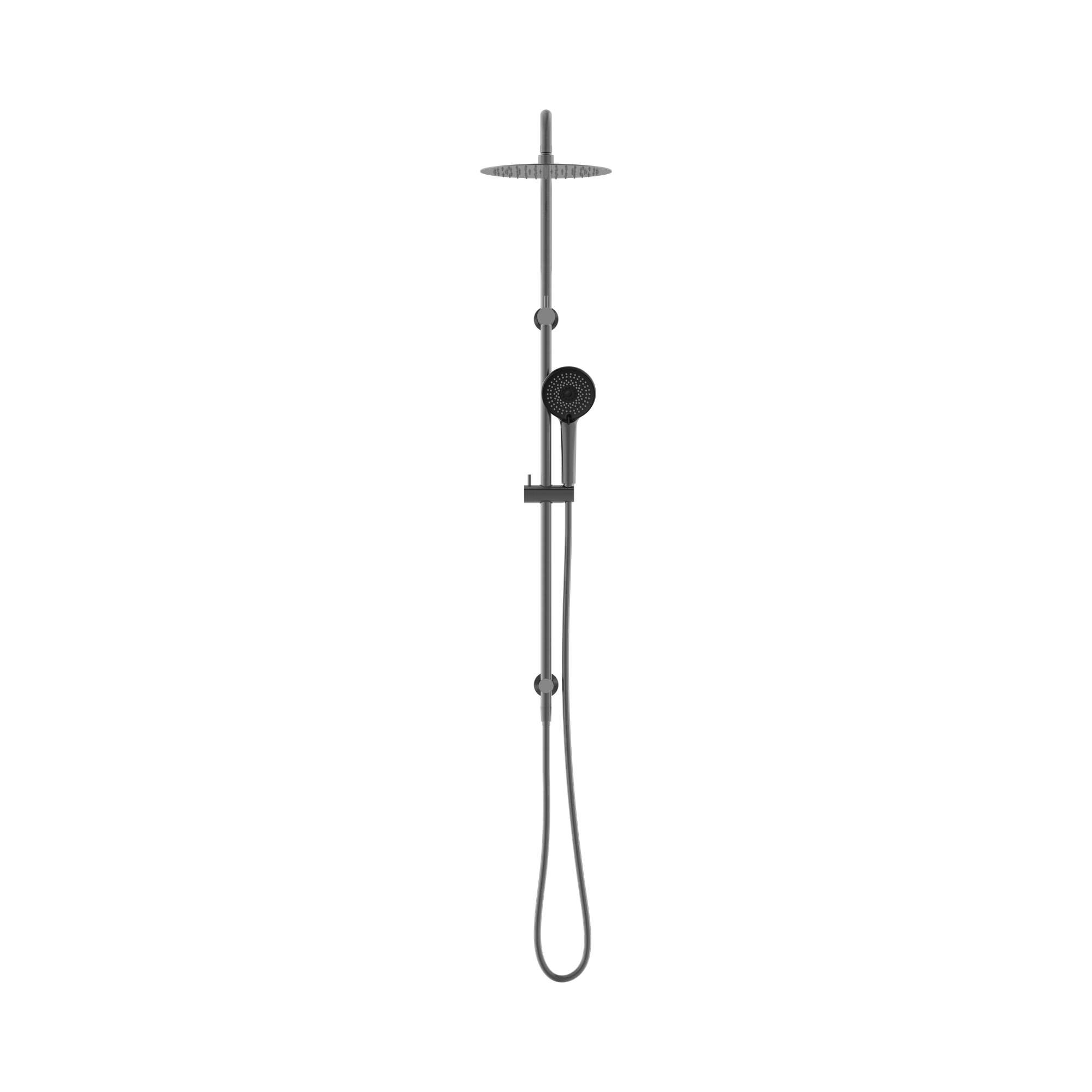 Nero Round Project Twin Shower 4 Star Rating, Gun Metal