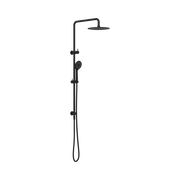 Nero Round Project Twin Shower 4 Star Rating, Matte Black