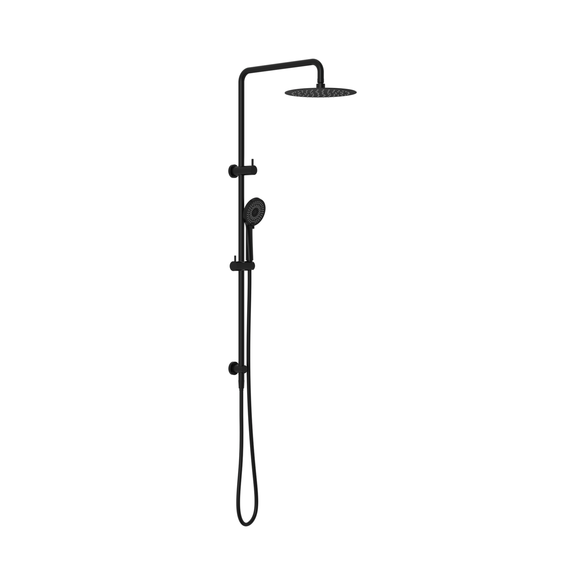 Nero Round Project Twin Shower 4 Star Rating, Matte Black