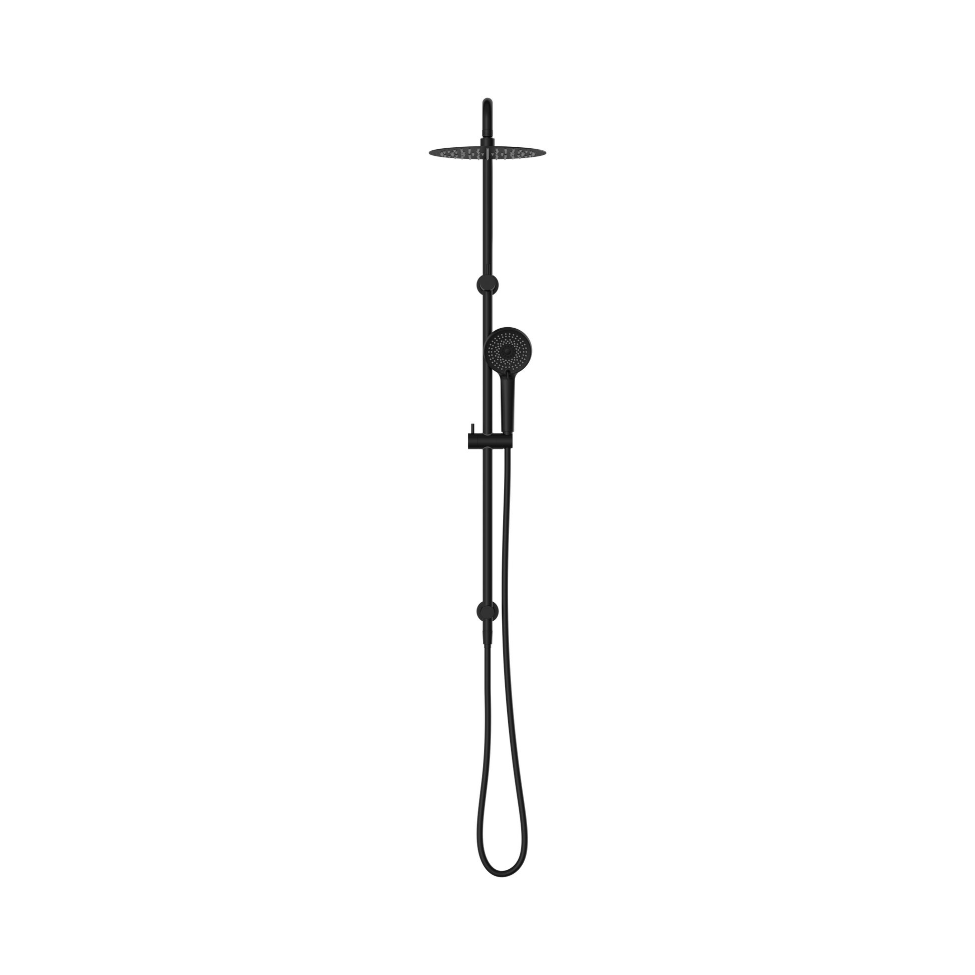 Nero Round Project Twin Shower 4 Star Rating, Matte Black