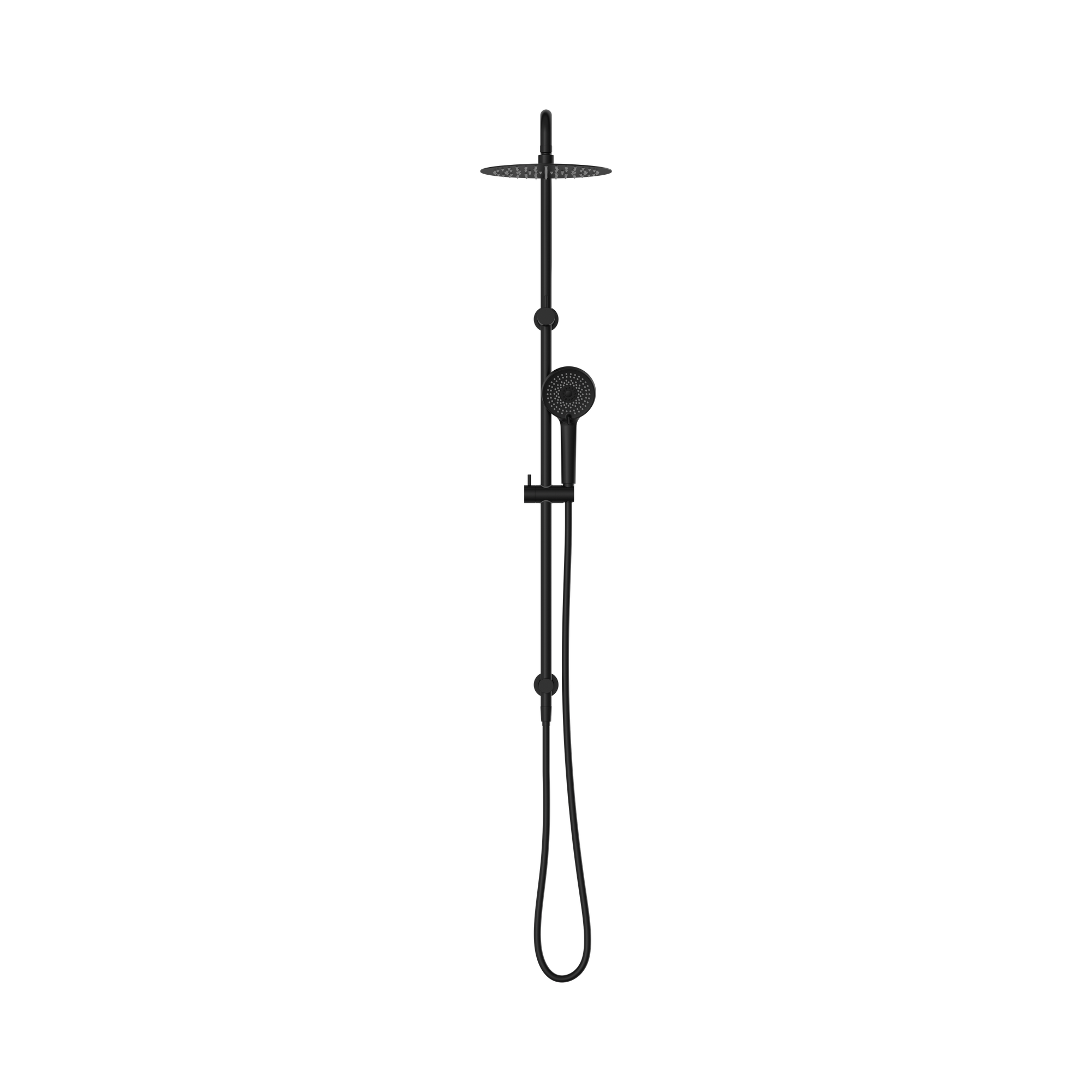 Nero Round Project Twin Shower 4 Star Rating, Matte Black