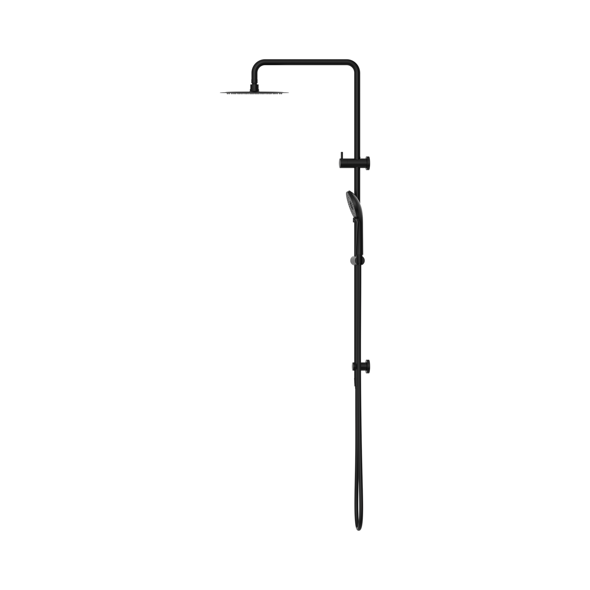 Nero Round Project Twin Shower 4 Star Rating, Matte Black