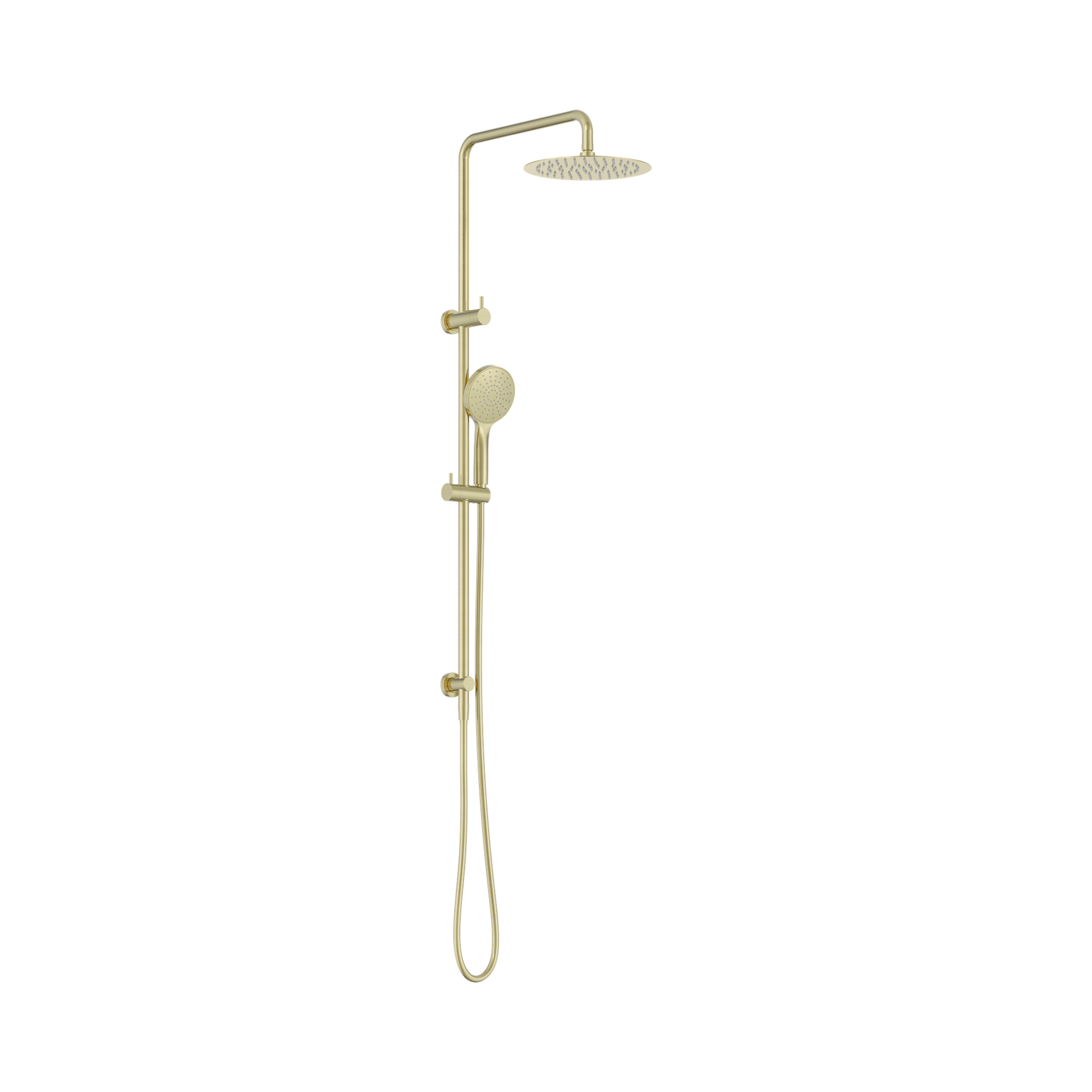 Nero Dolce II Twin Shower, Brushed Gold